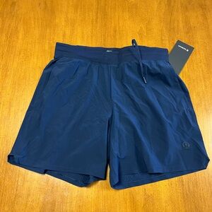 lululemon Mens Navy Tennis Shorts Medium NWT